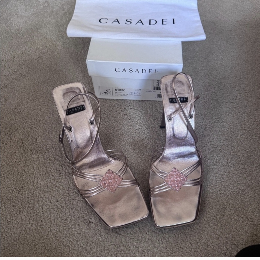 Casadei Women's Metallic Sandals